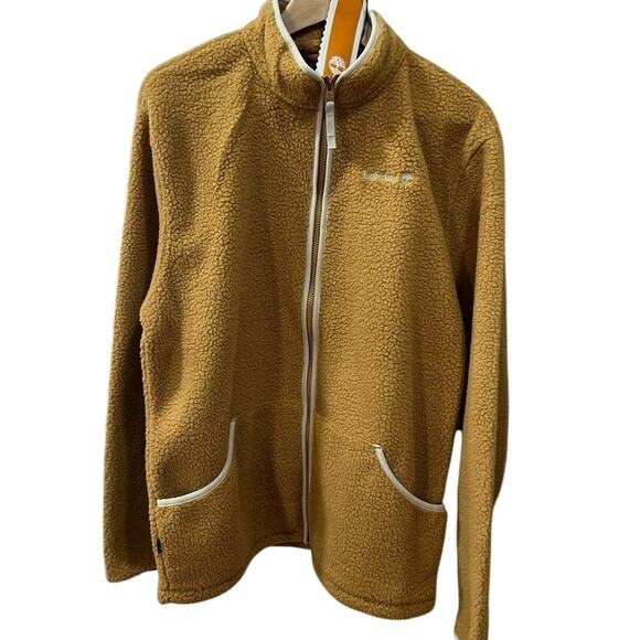 Timberland Men Fleece Zipper Front Pockets Jacket - Size: Large - Picture 1 of 6